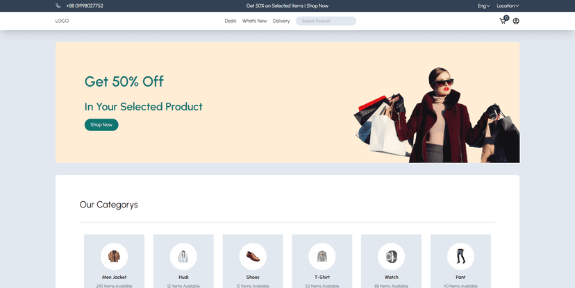 Ping - (Ecommerce Site)